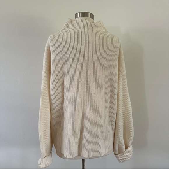 New NWOT A.L.C. Helena Ribbed 100% Merino Wool Sweater L - Picture 6 of 9